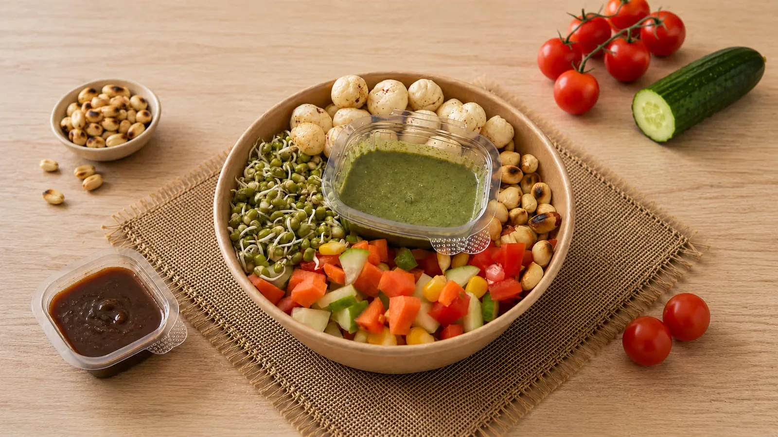 Makhana Sprout Bowl
